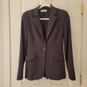 Hilton Weiner Blazer Jacket Size Small Grey Wool Blend Soft Stretch Designer